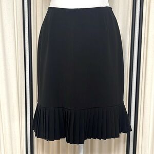 VINTAGE- BRIGGS NEW YORK- BLACK PLEATED HIGH WAISTED SKIRT SIZE 6